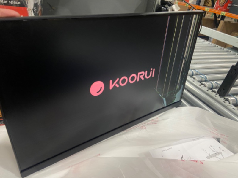 Photo 2 of *DAMAGED/SEE COMMENTS/PHOTOS**- KOORUI 22 Inch Computer Monitor, FHD 1080P Desktop Display, 75HZ Ultra Thin Bezel/Eye Care/Ergonomic Tilt, HDMI VGA Ports LED Monitor for PC, VESA Mounting 22 INCH VA 1080p/75hz