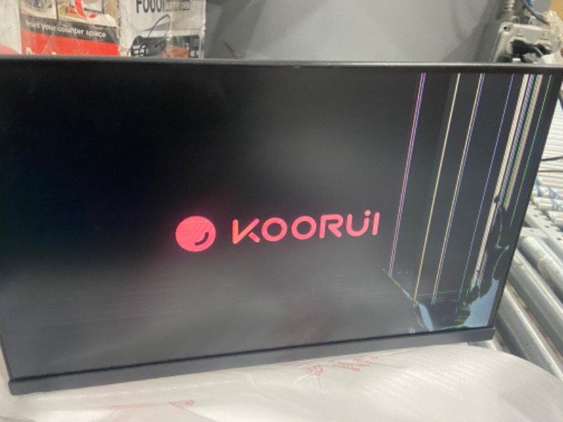 Photo 3 of *DAMAGED/SEE COMMENTS/PHOTOS**- KOORUI 22 Inch Computer Monitor, FHD 1080P Desktop Display, 75HZ Ultra Thin Bezel/Eye Care/Ergonomic Tilt, HDMI VGA Ports LED Monitor for PC, VESA Mounting 22 INCH VA 1080p/75hz