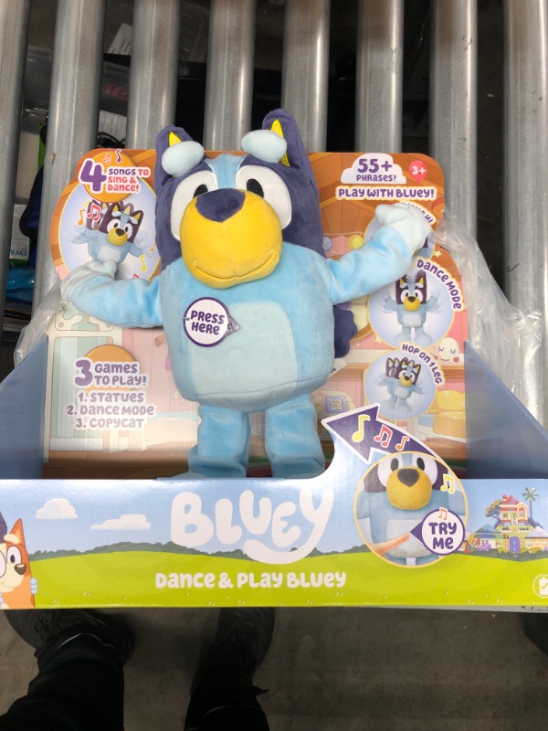 Photo 3 of Bluey Dance and Play 14" Animated Plush | Over 55 Phrases and Songs, Multicolor