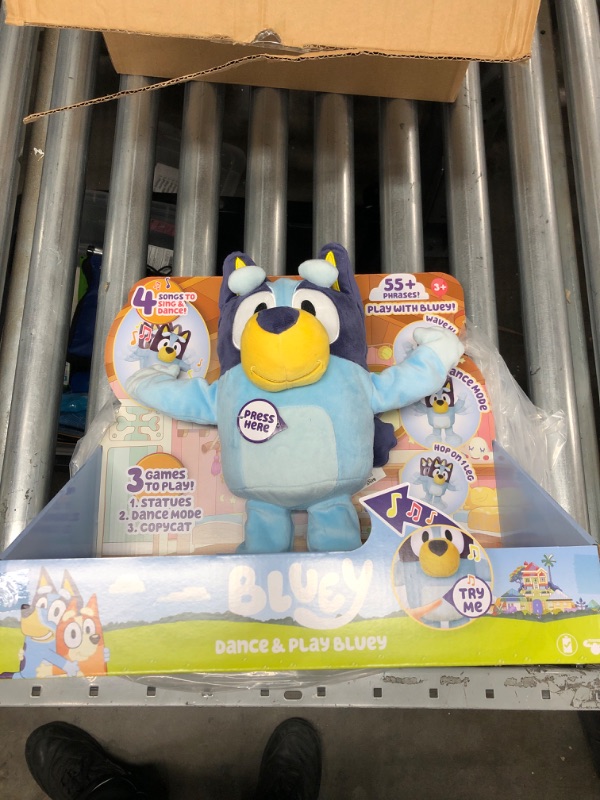 Photo 2 of Bluey Dance and Play 14" Animated Plush | Over 55 Phrases and Songs, Multicolor