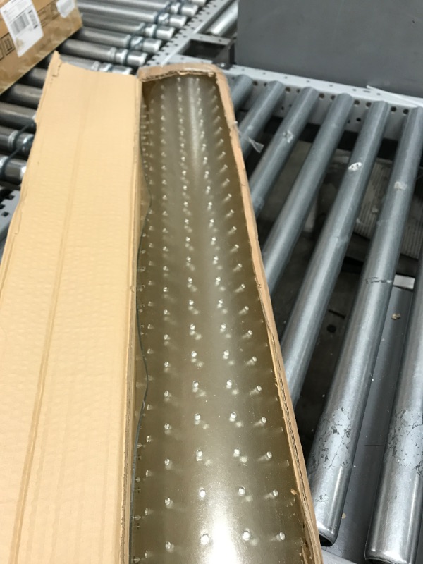Photo 1 of Kuyal Carpet Chair Mat, 48" x 30" PVC Home Office Desk Chair Mat for Floor Protection, Clear, Studded, BPA Free Matte Anti-Slip (30" X 48" Rectangle)