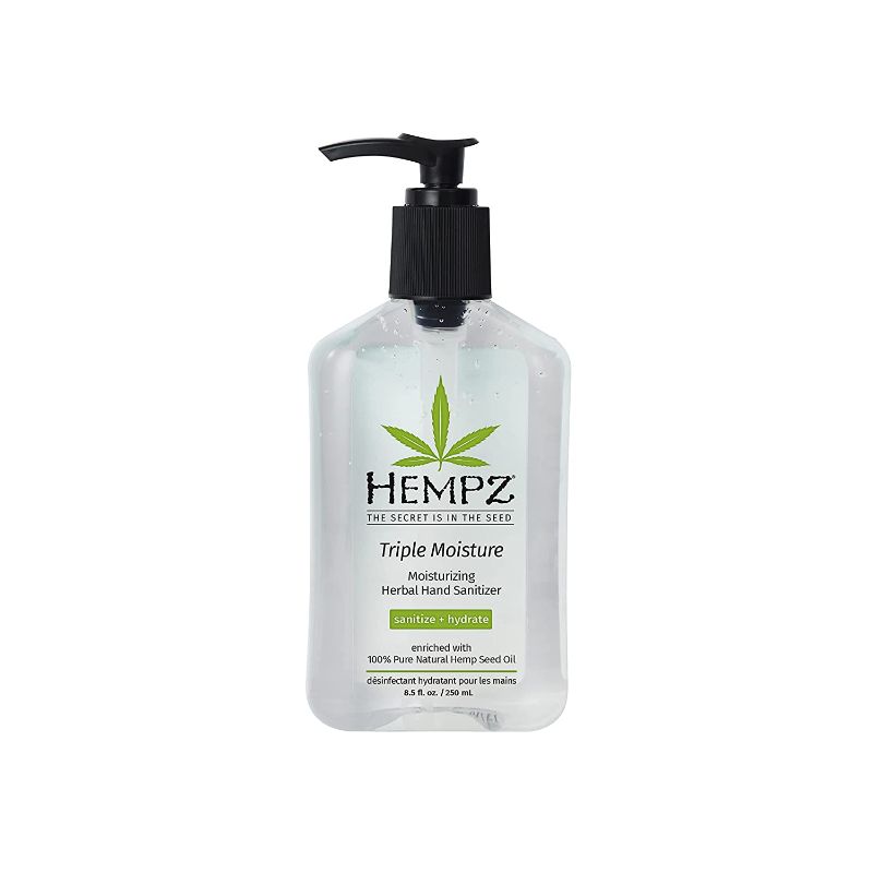 Photo 1 of 2 count- Hempz Triple Moisture Herbal Moisturizing Hand Sanitizer, 8.5 oz. - Scented Antibacterial Gel for Hands - Pump Bottle, Kills 99% of Germs, Grapefruit Fragranced Antiseptic with Skin Hydration
