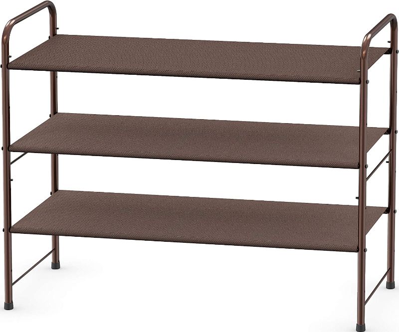 Photo 1 of 3-Tier Shoe Rack Storage Organizer 