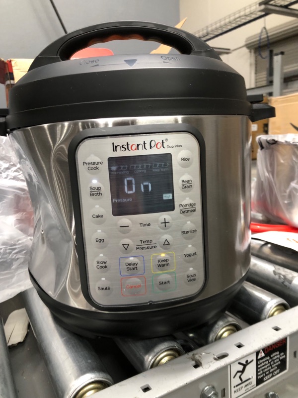 Photo 2 of **pot has a big dent on side but powers on , functions , and heats***
Instant Pot Duo Plus 6 qt 9-in-1 Slow Cooker/Pressure Cooker