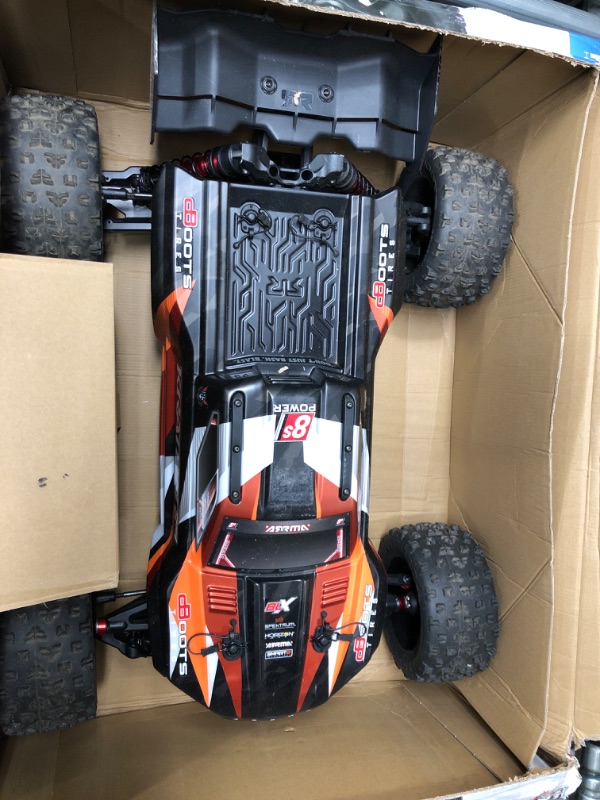 Photo 2 of **PARTS ONLY**
 ARRMA RC Truck 1/5 KRATON 4X4 8S BLX Brushless Speed Monster Truck RTR, Orange, ARA110002T2