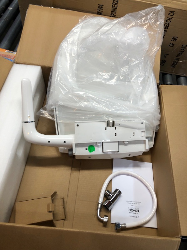 KOHLER K57240 Puretide Bidet Toliet Seat, Elongated Manual Non