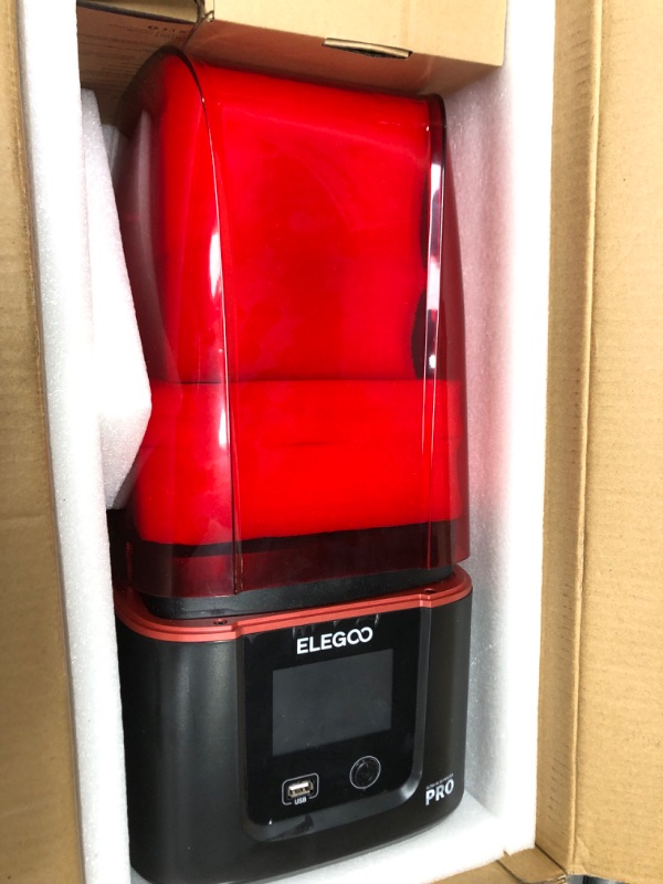 Photo 3 of ***PARTS ONLY*** ELEGOO Resin 3D Printer, Mars 3 Pro MSLA 3D Printer with 6.6-Inch Ultra 4K Monochrome LCD, Print Size of 143.43 × 89.6 × 175 m³/5.647 × 3.52 × 6.8 in³ and Replaceable Activated-Carbon