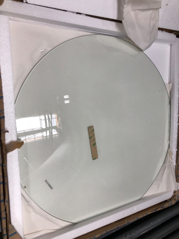 Photo 2 of 24" Inch Round Glass Table Top - Tempered - 1/4" Inch Thick- Flat Polished 24 inch 1/4" thick - Flat polished