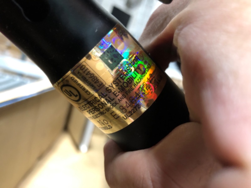 Photo 4 of Jetson Bolt Adult Folding Electric Ride On, Foot Pegs, Easy-Folding, Built-in Carrying Handle, Lightweight Frame, LED Headlight, Twist Throttle, Cruise Control, Rechargeable Battery 12 Inch Bolt