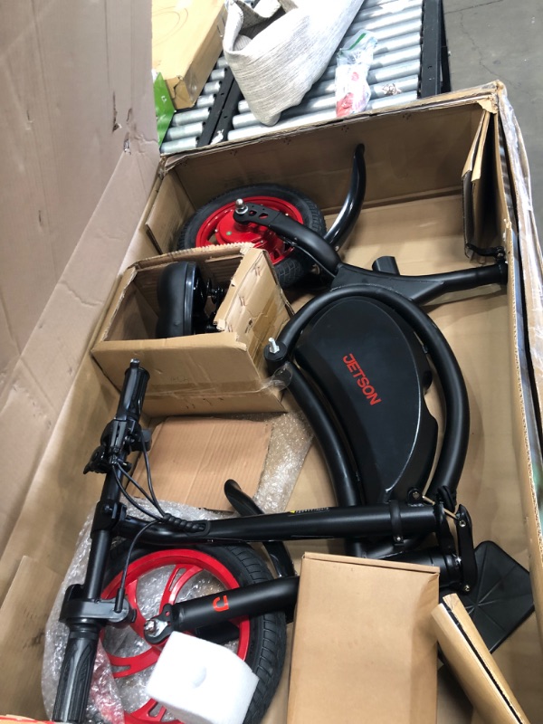 Photo 6 of Jetson Bolt Adult Folding Electric Ride On, Foot Pegs, Easy-Folding, Built-in Carrying Handle, Lightweight Frame, LED Headlight, Twist Throttle, Cruise Control, Rechargeable Battery 12 Inch Bolt