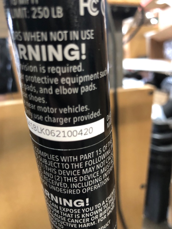 Photo 9 of Jetson Bolt Adult Folding Electric Ride On, Foot Pegs, Easy-Folding, Built-in Carrying Handle, Lightweight Frame, LED Headlight, Twist Throttle, Cruise Control, Rechargeable Battery 12 Inch Bolt