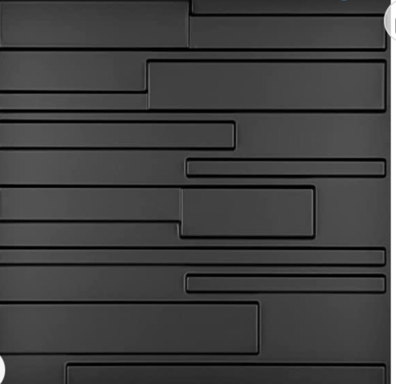 Photo 1 of Art3d A10032BK 3D Wall Panels, Black, 32 Sq Ft