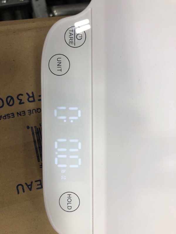 Photo 1 of 22" long plastic white baby scale