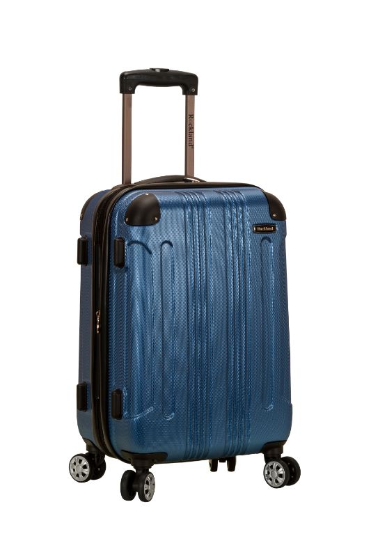 Photo 1 of Rockland London Hardside Spinner Wheel Luggage, Blue, Carry-On 20-Inch
