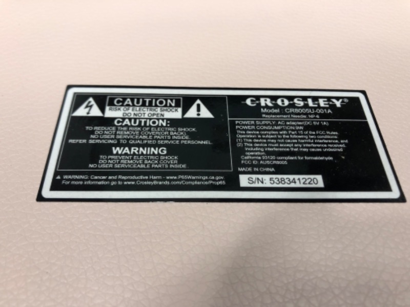Photo 1 of (TESTED) Cruiser Deluxe Turntable
