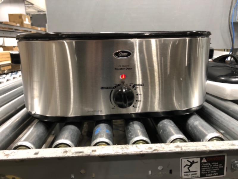 Photo 1 of (Tested) Oster Roaster Oven with Self-Basting Lid | 22 Qt, Stainless Steel