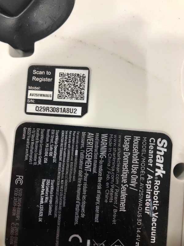 Photo 2 of *SEE NOTES* Shark AV2511AE AI Robot Vacuum with XL Self-Empty Base, Bagless, 60-Day Capacity, LIDAR Navigation, Home Mapping, Silver & Black 60-Day Capacity + 2nd Generation