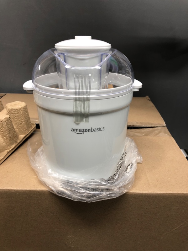 Photo 2 of Amazon Basics 1.5 Quart Automatic Homemade Ice Cream Maker