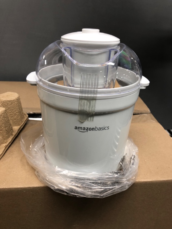 Photo 3 of Amazon Basics 1.5 Quart Automatic Homemade Ice Cream Maker