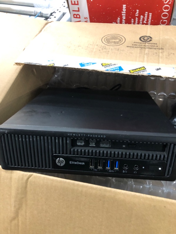 Photo 3 of HP EliteDesk 800 G1 USFF Desktop PC - Intel Core i5-4570S 2.9GHz 8GB 500GB HDD DVDRW Windows 10 Professional (Renewed)