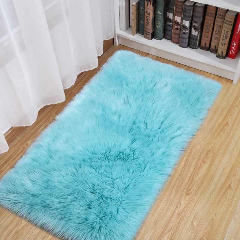 Photo 1 of  antlecor faux sheepskin area rug