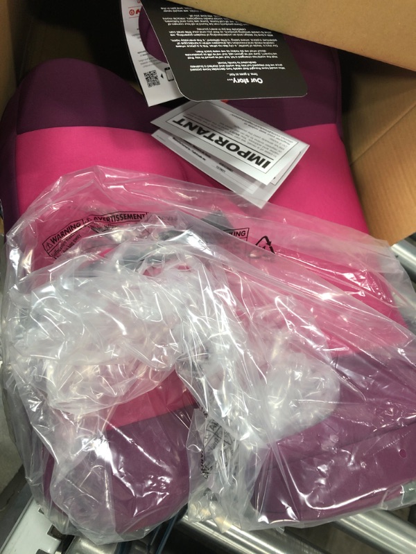 Photo 2 of Diono Solana 2 XL, Dual Latch Connectors, Lightweight Backless Belt-Positioning Booster Car Seat, 8 Years 1 Booster Seat, Pink 2019 LATCH Connect Single Pink