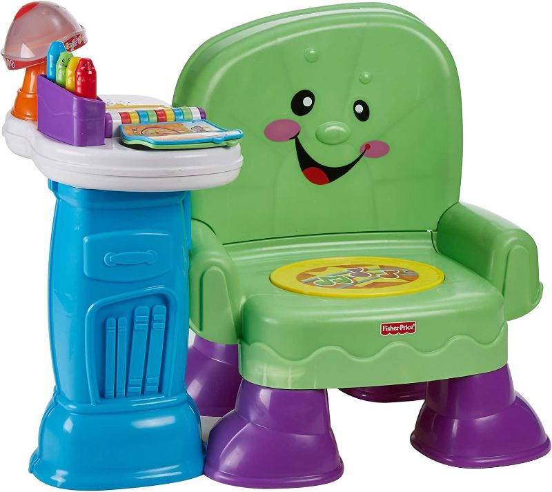 Photo 1 of Fisher-Price Laugh & Learn Song & Story Learning Chair, interactive musical toddler toy with 3 ways to play [Amazon Exclusive]
