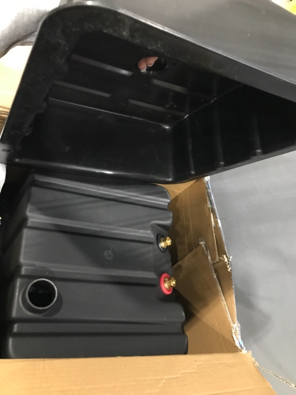 Photo 2 of Camco 55370 Vented RV/Marine Battery Box, Double Side-by-Side - Protects Your RV or Marine Battery from Collisions and Contaminants - Holds (2) Group 24 Batteries, Black