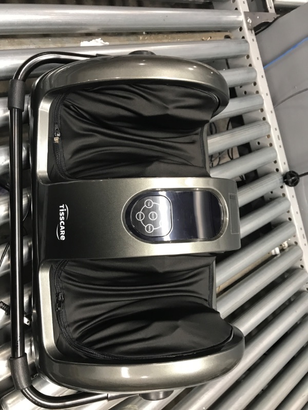 Photo 2 of *** TESTED*** POWERS ON*** TISSCARE Shiatsu Massage Foot Massager Machine - Improves Blood Flow Circulation, Deep Kneading & Tissue with Heat /Remote, Neuropathy, Plantar Fasciitis, Diabetics, Pain Relief Upgrade Gray