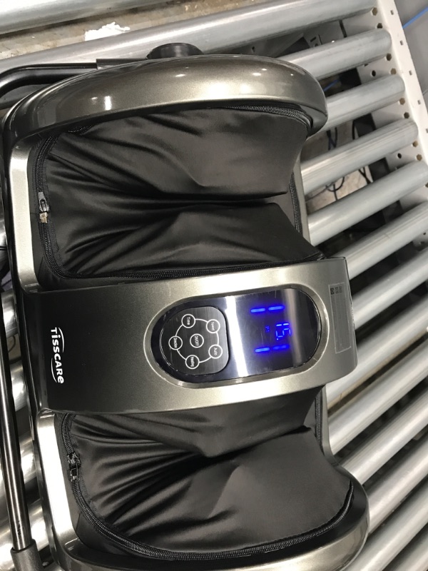 Photo 1 of *** TESTED*** POWERS ON*** TISSCARE Shiatsu Massage Foot Massager Machine - Improves Blood Flow Circulation, Deep Kneading & Tissue with Heat /Remote, Neuropathy, Plantar Fasciitis, Diabetics, Pain Relief Upgrade Gray
