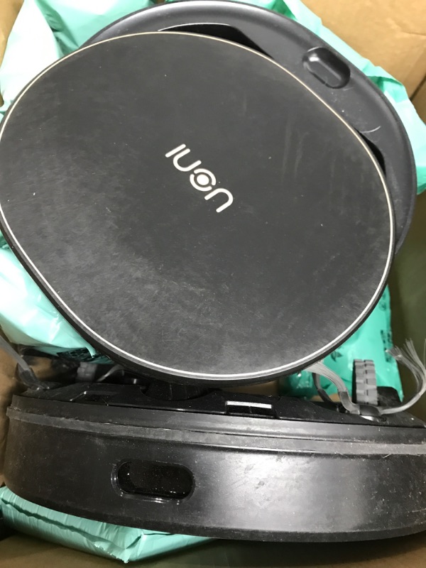 Photo 2 of **SEE NOTES** UONI V980Plus Robot Vacuum Cleaner with Self-Emptying Dustbin Multi-Floor Mapping 2700Pa Strong Suction with No-Go Zones 190 Mins Runtime for Pet Hair Black