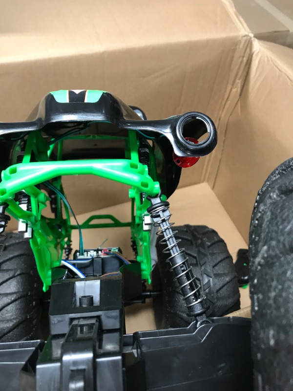 Photo 5 of *** PARTS ONLY*** Monster Jam, Official Mega Grave Digger All-Terrain Remote Control Monster Truck with Lights, 1: 6 Scale, Kids Toys for Boys