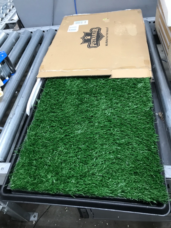 Photo 2 of Artificial Grass Puppy Pad for Dogs and Small Pets – Portable Training Pad with Tray – Dog Housebreaking Supplies by PETMAKER (16" x 20")