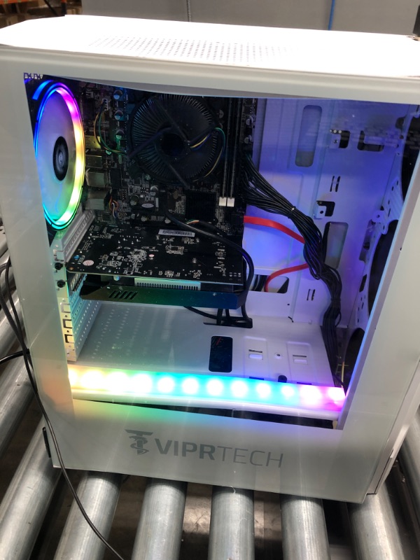 Photo 12 of ViprTech Prime Gaming PC Computer Desktop - Intel Core i5 3rd Gen, GeForce GTX 750 Ti, 16GB RAM, 1TB HDD, WiFi, RGB Lighting, Windows 10 Pro, Streaming, Editing, White