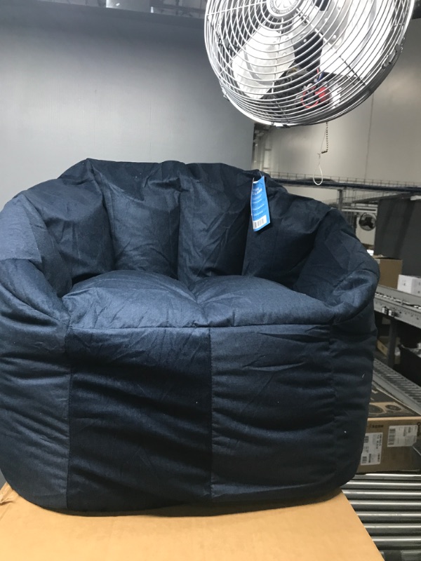 Photo 2 of Big Joe Milano Bean Bag Chair, Denim Cobalt Lenox, 2.5ft Cobalt Milano