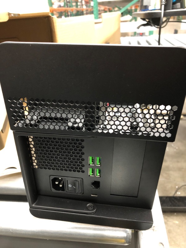 Photo 5 of Razer Core X Chroma Aluminum External GPU Enclosure (eGPU): Compatible with Windows & MacOS Thunderbolt 3 Laptops, NVIDIA /AMD PCIe Support, 700W PSU, 4x USB 3.1, 1x Gbit Ethernet, Chroma RGB, Black
