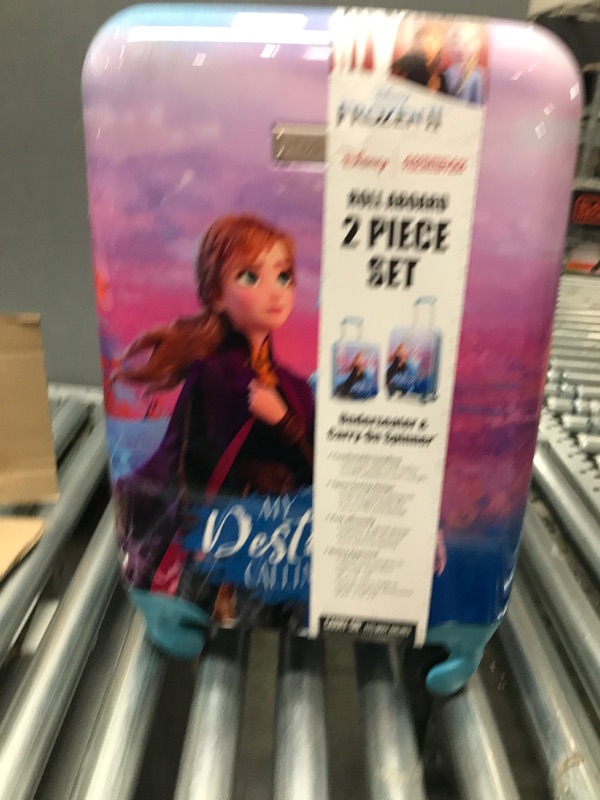 Photo 2 of AMERICAN TOURISTER Disney Hardside Luggage with Spinner Wheels, Frozen, 2-Piece Set (18/20)