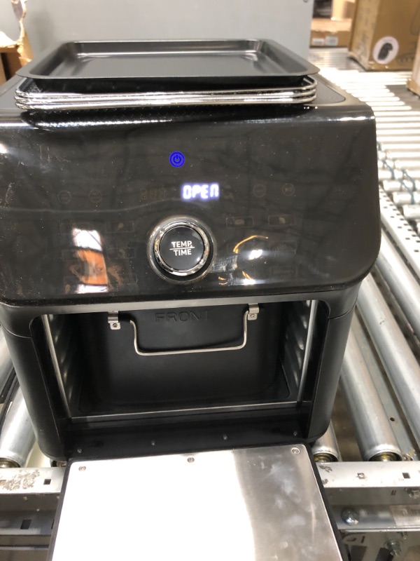 Photo 4 of ***PARTS ONLY***
COSORI Air Fryer Toaster Combo, 10 Qt Family Size 14-in-1 Functions (1000+ APP Recipes), Dishwasher-Safe Accessories with Roast Tray and Dehydrate Racks, Black Oven Pro Black Oven