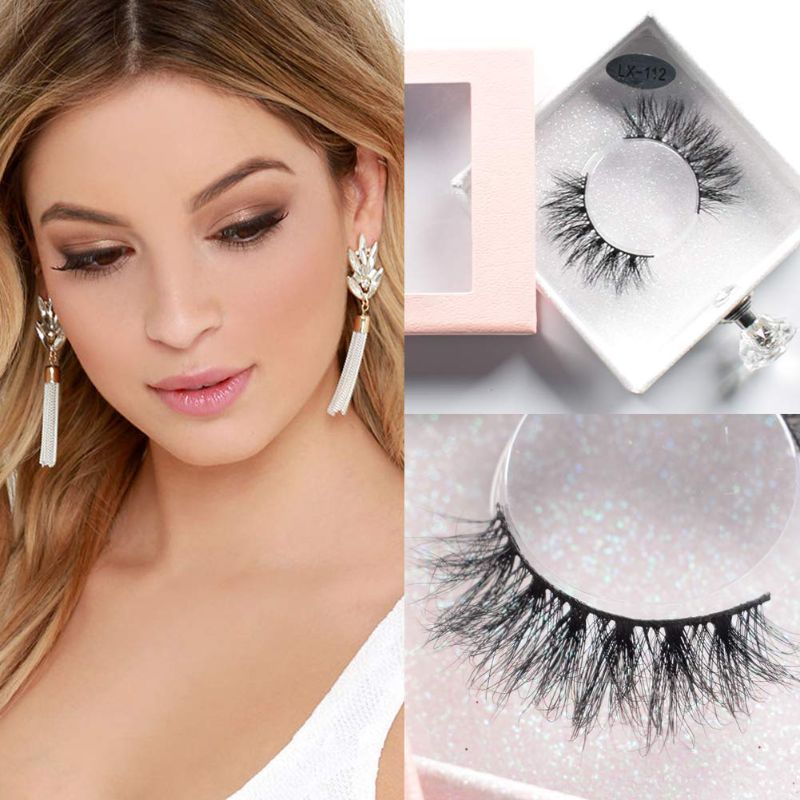 Photo 1 of 3D Mink Lashes,18mm Dramatic Eyelashes Natural Look High Volume False Eyelashes Fake Lashes Pack Fluffy 3d Mink Lashes For Makeup,Super Soft Faux Eyelashes 1 Pair
