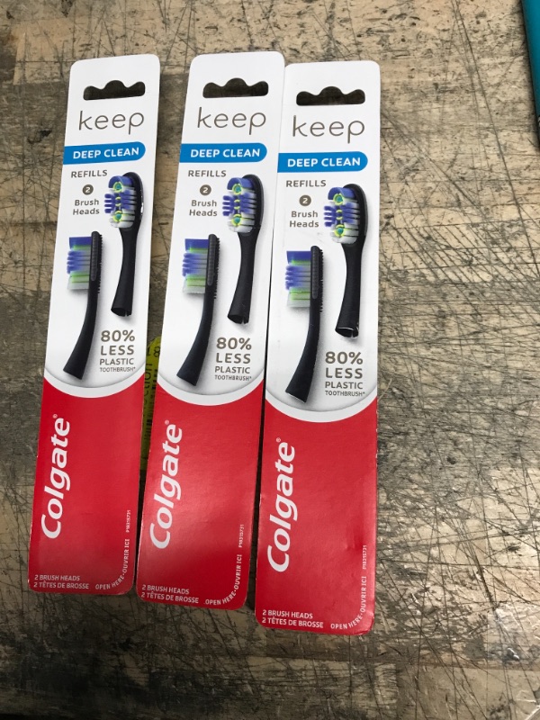 Photo 1 of 3set-Colgate Keep Replaceable Head Toothbrush, Deep Cleansing Refill, 2 Count