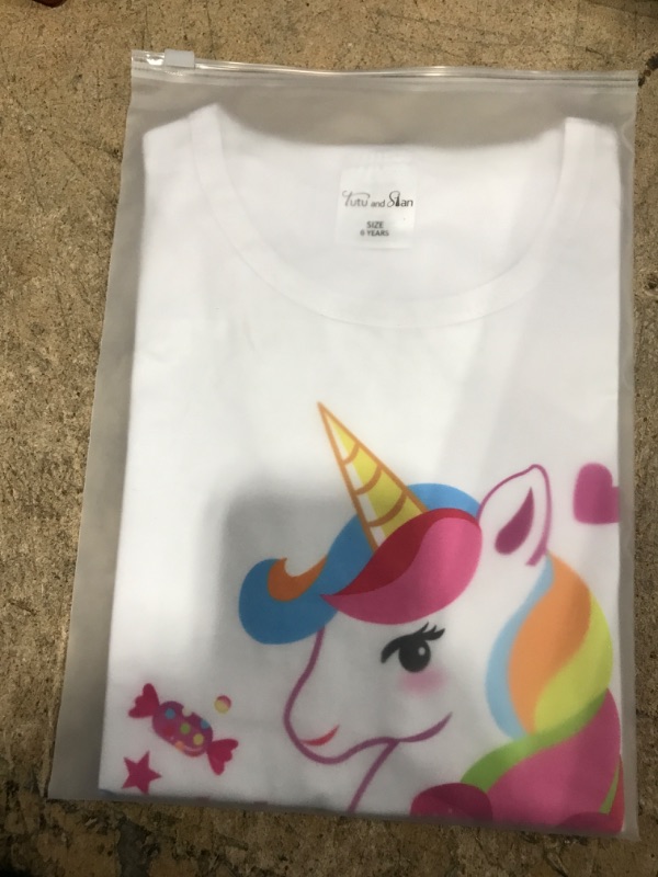 Photo 1 of UNICORN BIRTHDAY GIRL T SHIRT SIZE 6(YEAR)