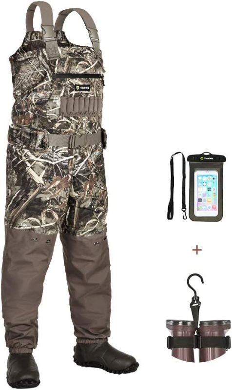 Photo 1 of TIDEWE Breathable Chest Wader, 1200G Insulation Waterproof Hunting Wader with Steel Shank Boots & 120G Insulated Liner
size 13