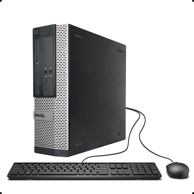 Photo 1 of Dell OptiPlex 7020-SFF, Intel Core i5-4570 3.2GHZ, 16GB RAM, 512GB SSD Solid State, 4K Support, DVD, WiFi, DP, VGA, Keyboard, Mouse, Windows 10 Pro 64bit - Multi Languages Support (Renewed)