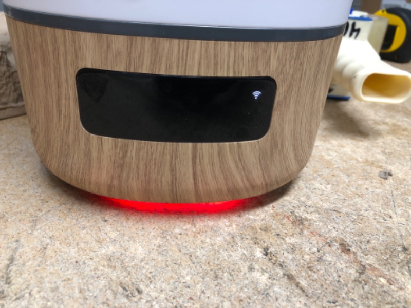 Photo 4 of **** USED **** *** TESTED POWERED ON ***Safety 1st Connected Smart Humidifier — 1 Gallon (3.8L) Tank Size, Cool Mist Humidifier with Hygrometer and Nightlight, and Whisper Quiet for Baby Bedroom, Nursery, iOS and Android Compatible
