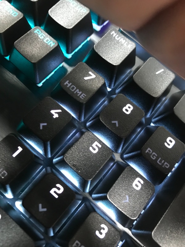 Photo 4 of Corsair K70 PRO RGB Optical-Mechanical Gaming Keyboard - OPX Linear Switches, PBT Double-Shot Keycaps, 8,000Hz Hyper-Polling, Magnetic Soft-Touch Palm Rest - NA Layout, QWERTY - Black K70 RGB PRO OPX- Linear Black