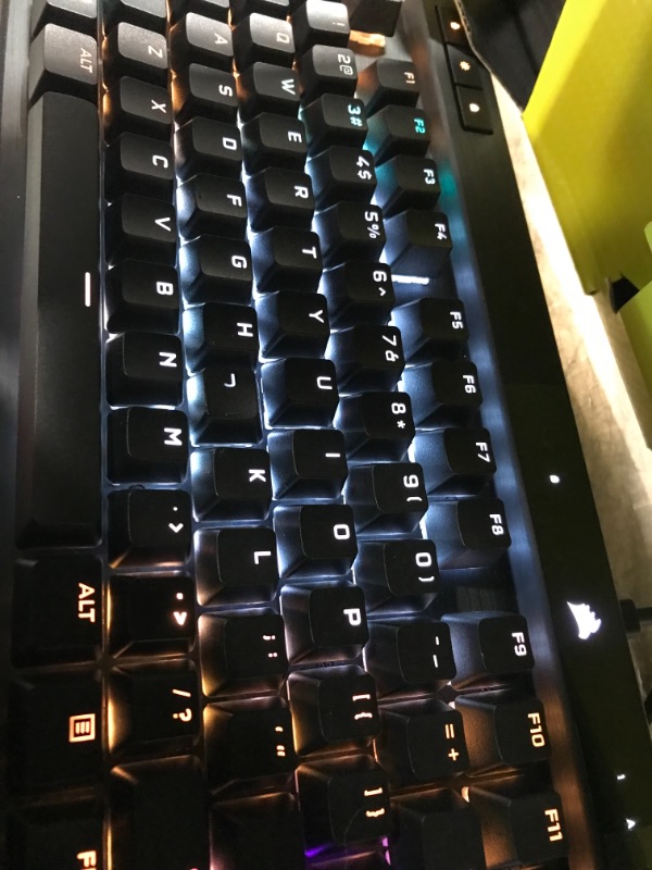 Photo 6 of Corsair K70 PRO RGB Optical-Mechanical Gaming Keyboard - OPX Linear Switches, PBT Double-Shot Keycaps, 8,000Hz Hyper-Polling, Magnetic Soft-Touch Palm Rest - NA Layout, QWERTY - Black K70 RGB PRO OPX- Linear Black