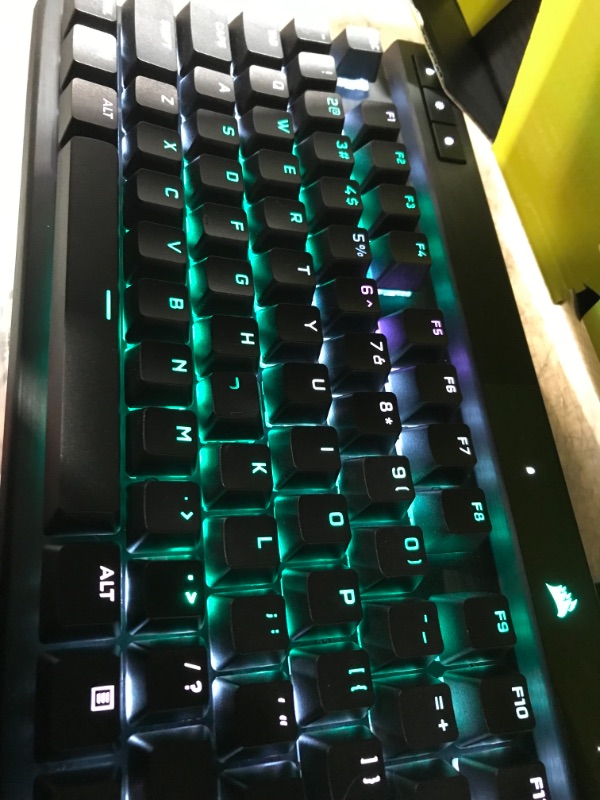 Photo 5 of Corsair K70 PRO RGB Optical-Mechanical Gaming Keyboard - OPX Linear Switches, PBT Double-Shot Keycaps, 8,000Hz Hyper-Polling, Magnetic Soft-Touch Palm Rest - NA Layout, QWERTY - Black K70 RGB PRO OPX- Linear Black