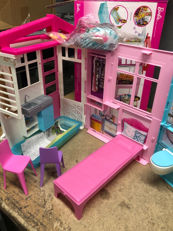 Photo 2 of Barbie Doll House Playset, Multicolor