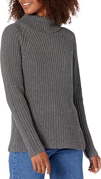 Photo 1 of Goodthreads Women's Cotton Shaker Stitch Turtleneck Sweater
size : L