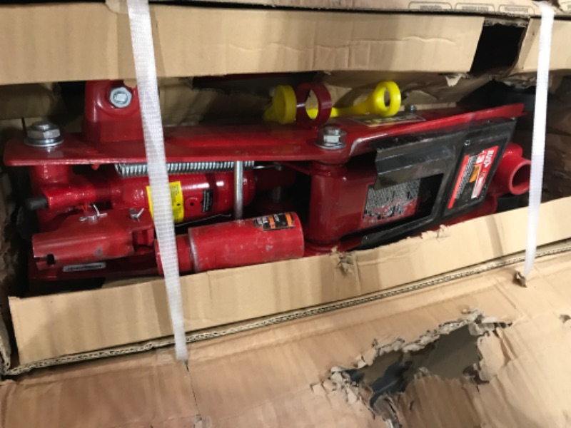 Photo 2 of BIG RED T83006 Torin Hydraulic Trolley Service/Floor Jack with Extra Saddle (Fits: SUVs and Extended Height Trucks): 3 Ton (6,000 lb) Capacity, Red